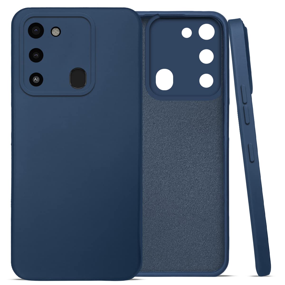 For Tecno Spark Go 2022 Back Cover Case (Inside Fiber Cloth | Smooth Matte Finish | Elegant Professional Look)