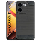 For Vivo iQOO Z9s Pro Back Cover Case ( Hybrid Armor Case | Carbon Fiber Shockproof | Soft and Flexible)