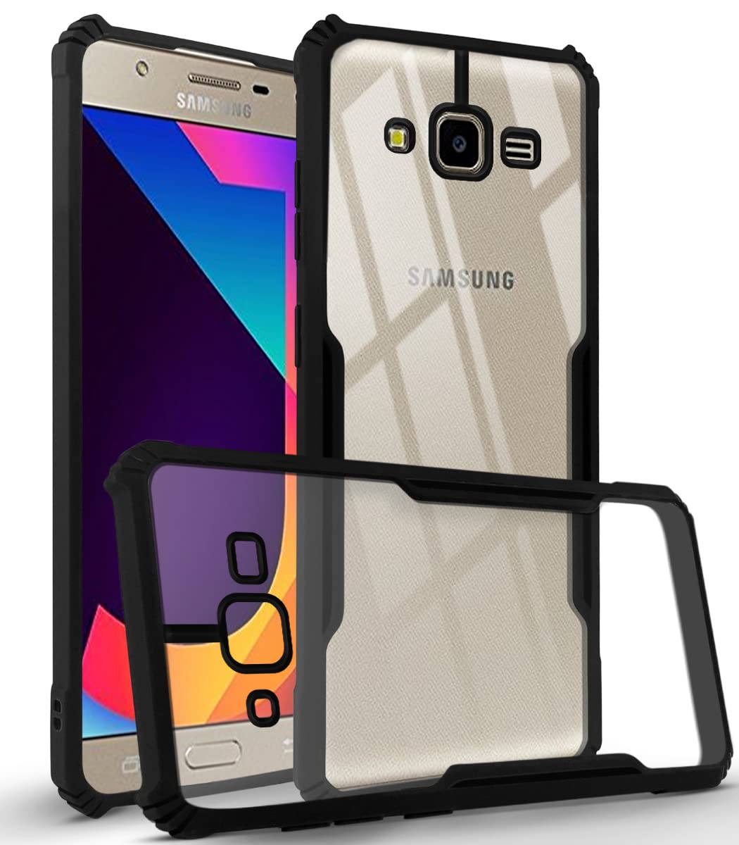 For Samsung Galaxy J7 Nxt Back Cover Case (Crystal Glass Back | Camera Protection | Shockproof Bumpers)