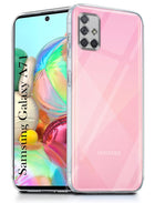 For Samsung Galaxy A71 Back Cover( Silicone Clear Shockproof Case with Camera Protection | Soft and Flexible | Transparent)