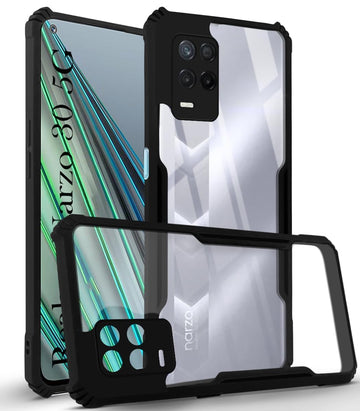For Realme Narzo 30 5G Back Cover Case (Shockproof with Polycarbonate Panel)