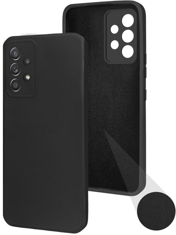 For Samsung Galaxy A52 | A52 5G | A52s 5G Back Cover Case (Matte Finish Silicone with Inside Fiber Cloth)