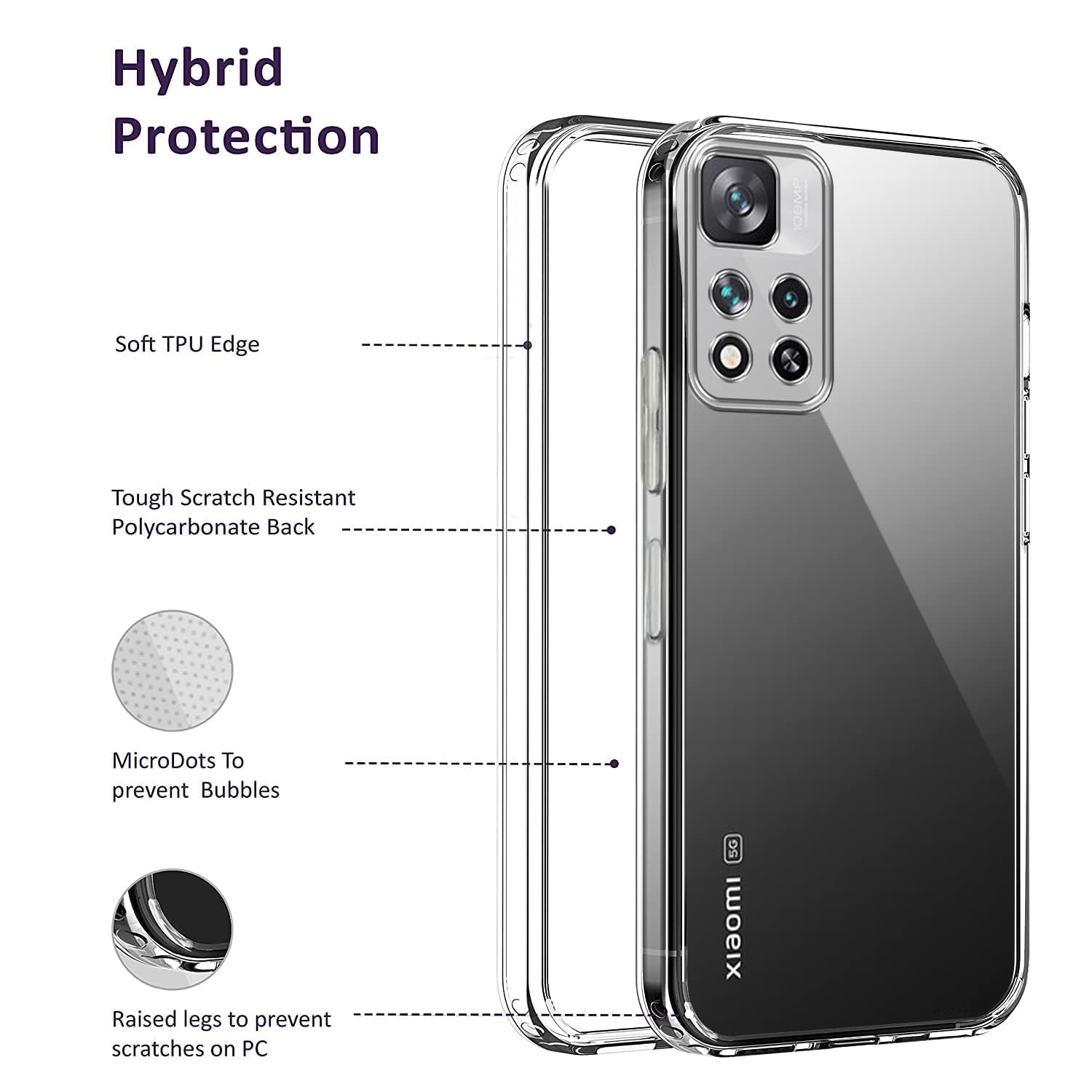 For Xiaomi 11i | Xiaomi 11i  Back Cover HyperCharge