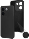 For Vivo T3 Pro Back Cover Case ( Matte Finish Silicone with Inside Fiber cloth)