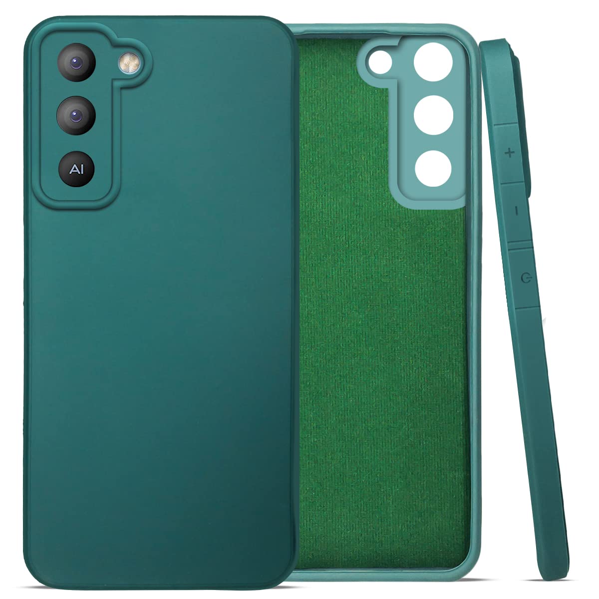 For Tecno Pop 5 LTE Back Cover Case (Inside Fiber Cloth | Smooth Matte Finish | Elegant Professional Look)