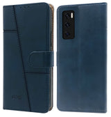 For Vivo V20 SE Flip Cover Case (Stitched Leather Finish | Inner TPU | Foldable Stand | Wallet Card Slots)