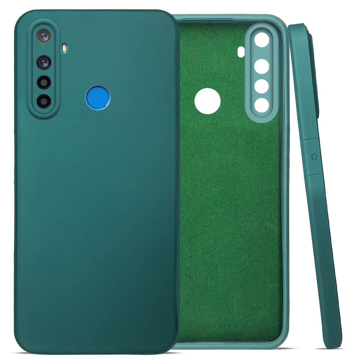 For Realme Narzo 10 Back Cover Case (Inside Fiber Cloth | Smooth Matte Finish | Elegant Professional Look)
