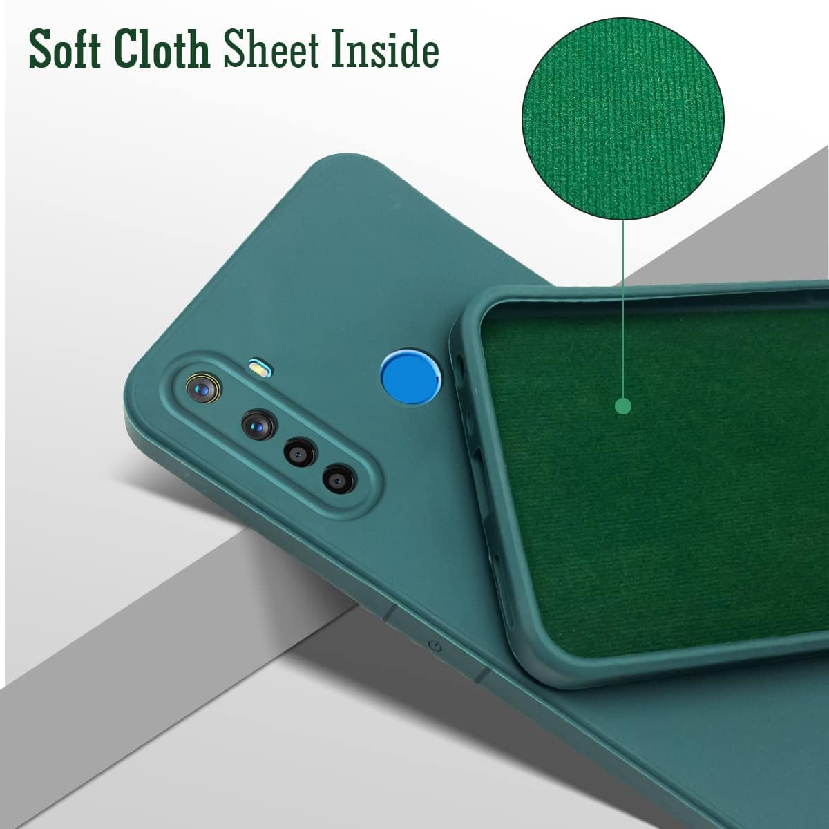 For Realme Narzo 10 Back Cover Case (Inside Fiber Cloth | Smooth Matte Finish | Elegant Professional Look)
