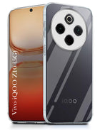 For Vivo iQOO Z10 Back Cover (Silicone Clear Shockproof Case with Camera Protection | Soft and Flexible | Transparent)
