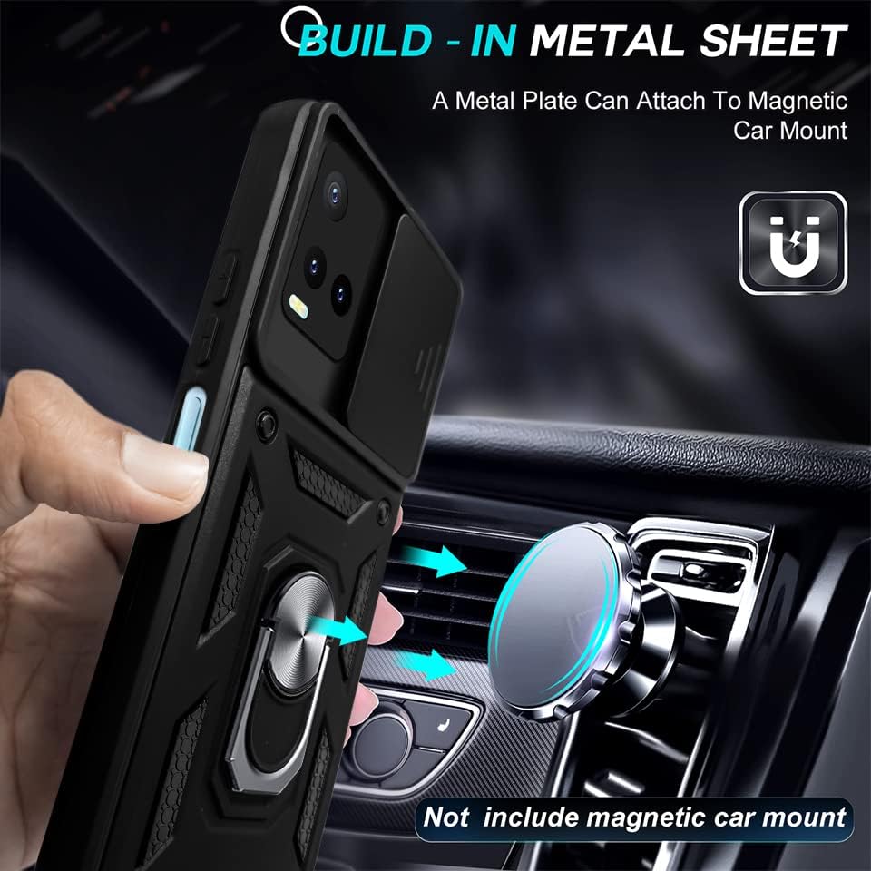 For Vivo Y33s Back Cover Case (Hybrid Dual Armor Polycarbonate)