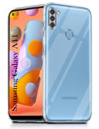 For Samsung Galaxy A11 Back Cover( Silicone Clear Shockproof Case with Camera Protection | Soft and Flexible | Transparent)