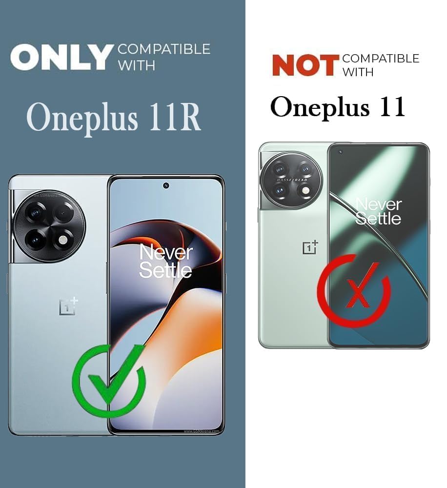 For OnePlus 11R Back Cover Case Silicone (Clear Shockproof Case with Camera Protection | Soft and Flexible | Transparent)