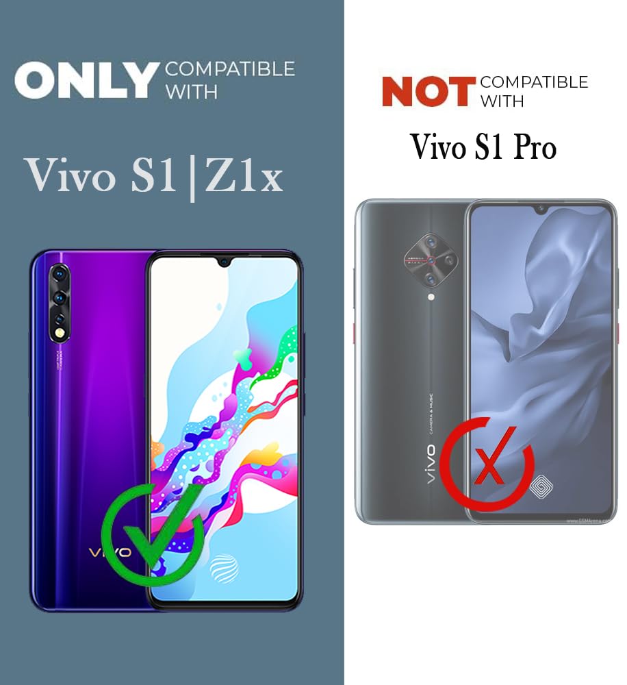 For Vivo S1 | Vivo Z1x Back Case Cover (Shockproof Polycarbonate Dual Layer Hybrid Armor)
