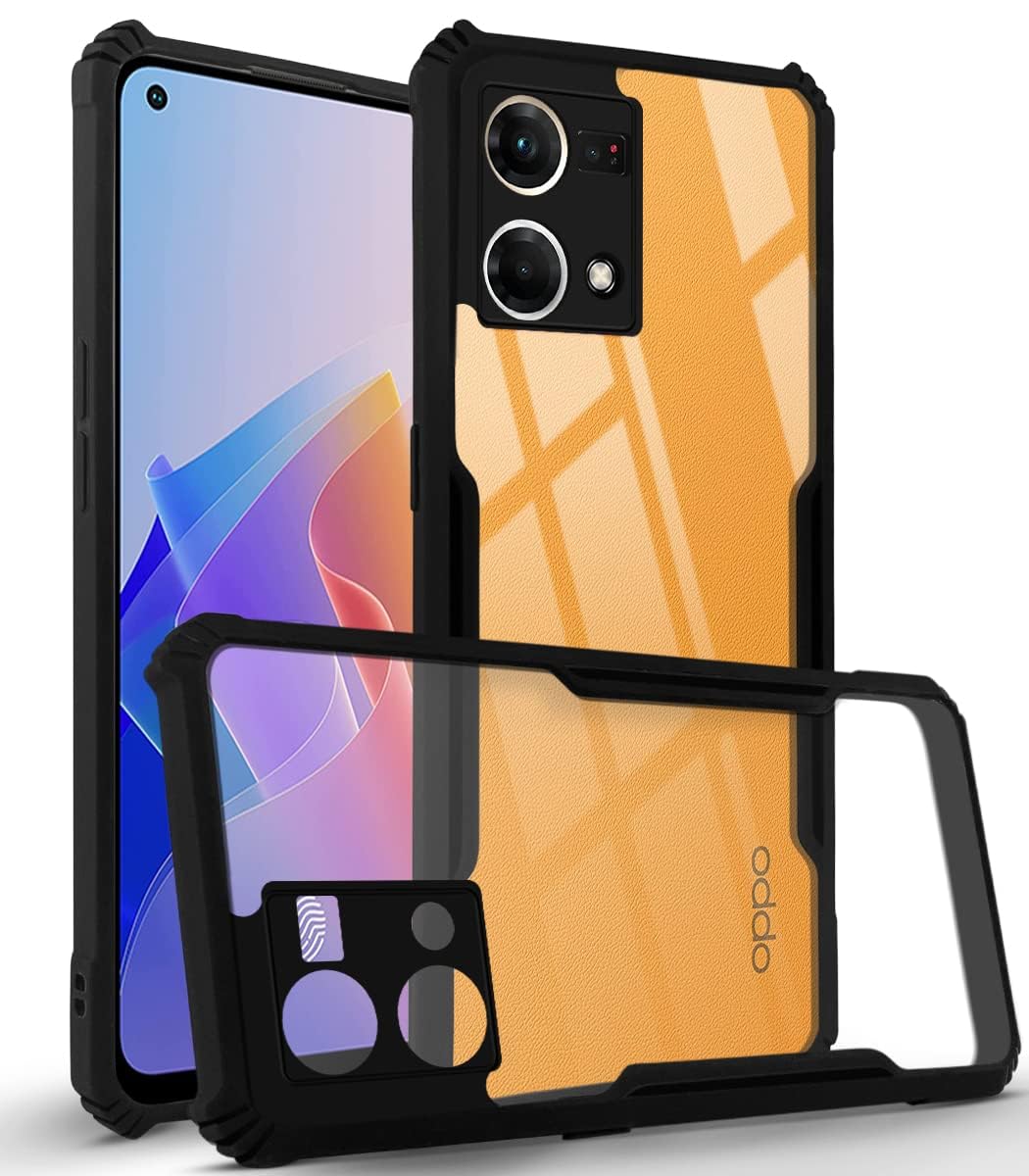 For Oppo F21 Pro 4G | F21s Pro Back Cover Case (Shockproof with Polycarbonate Clear Panel)