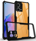 For Oppo F21 Pro 4G | F21s Pro Back Cover Case (Shockproof with Polycarbonate Clear Panel)