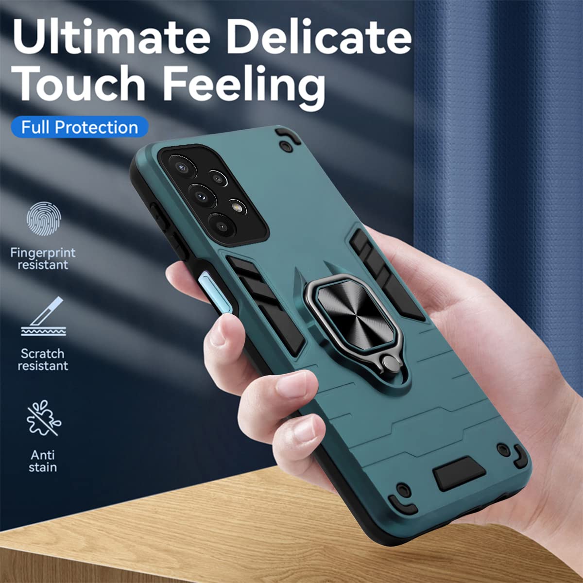 For Samsung Galaxy A23 4G | 5G Back Cover Case (Shockproof Polycarbonate Dual Layer Hybrid Armor)