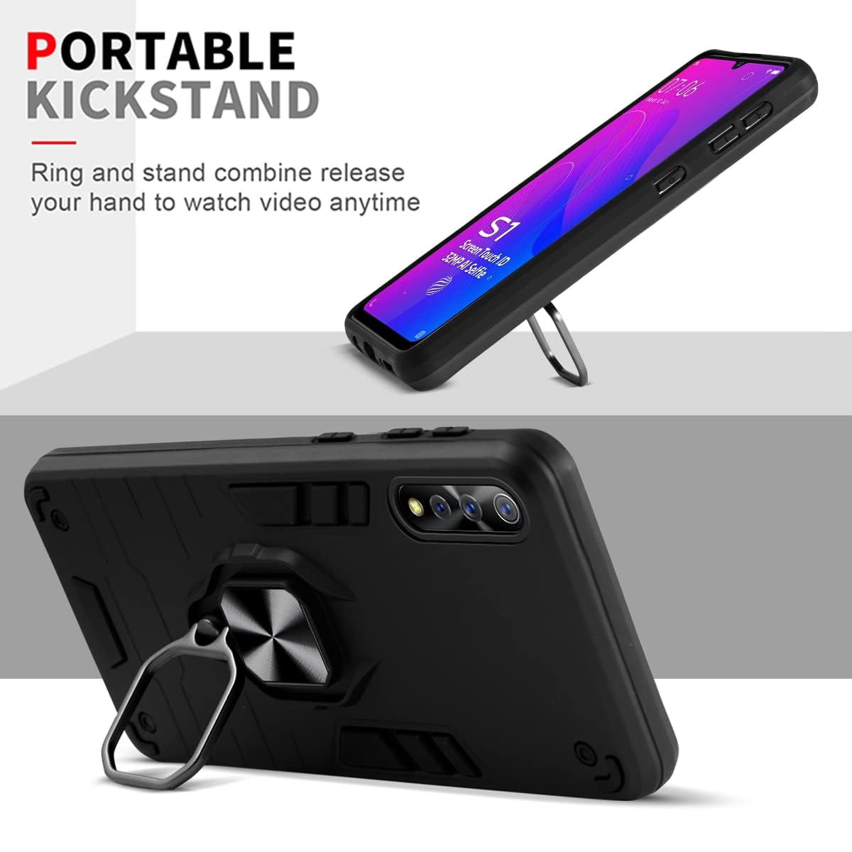 For Vivo S1 | Vivo Z1x Back Case Cover (Shockproof Polycarbonate Dual Layer Hybrid Armor)
