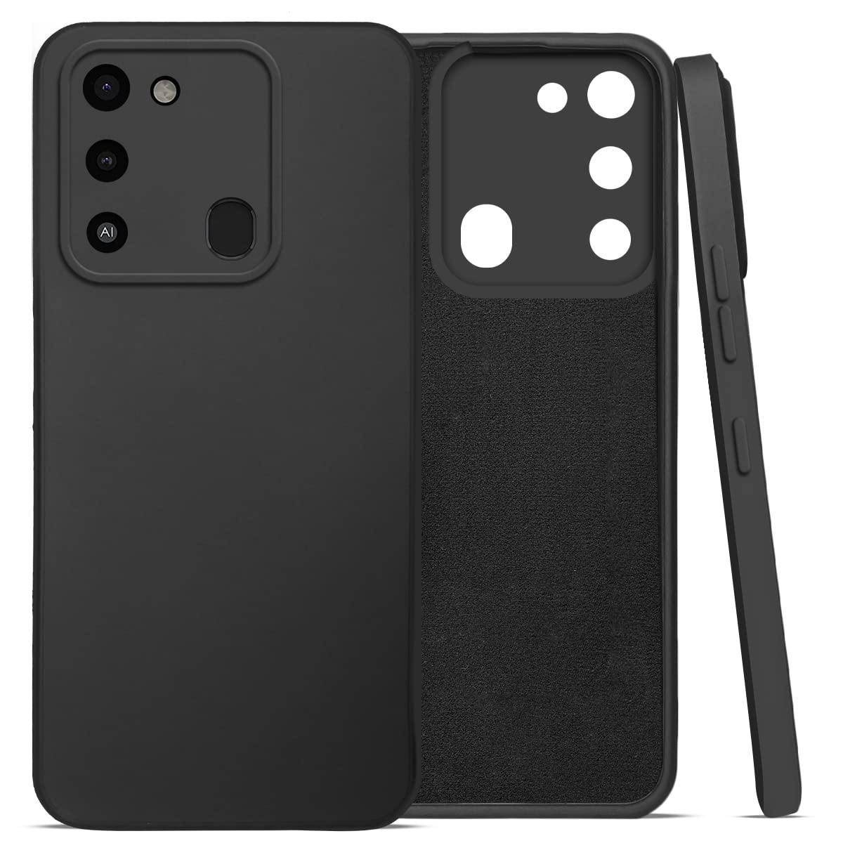 For Tecno Spark Go 2022 Back Cover Case (Inside Fiber Cloth | Smooth Matte Finish | Elegant Professional Look)