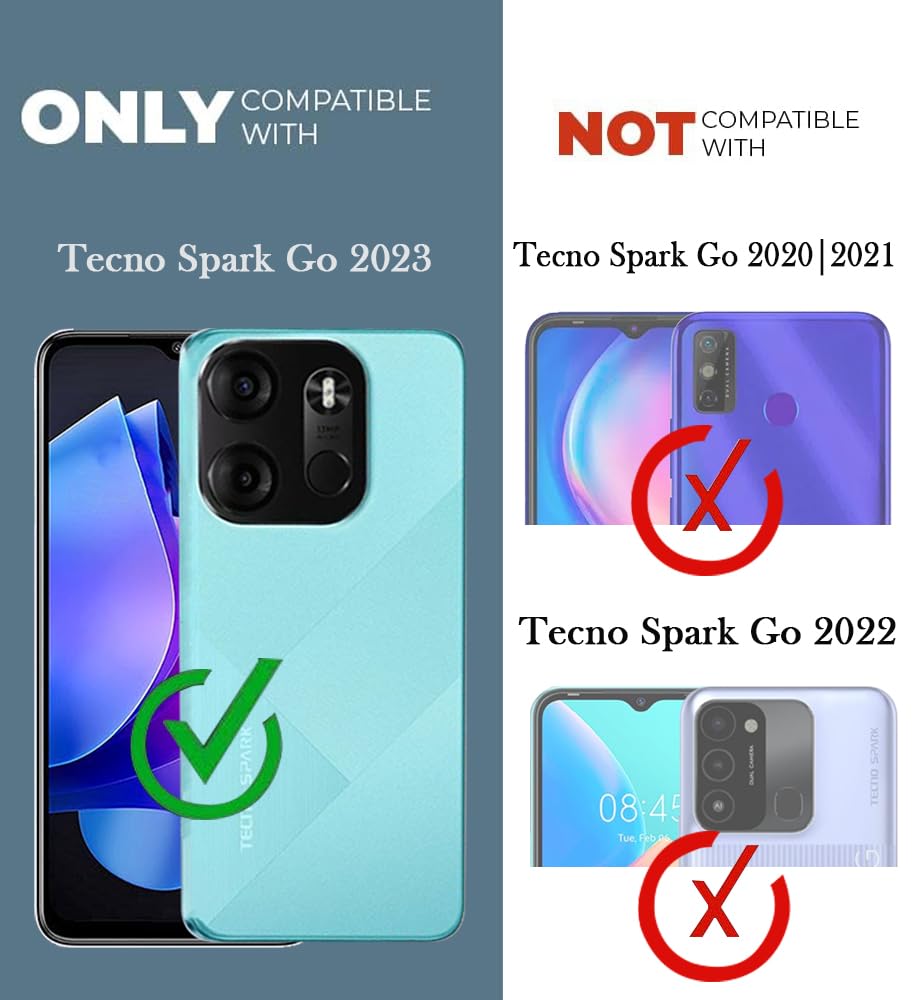 For Tecno Spark Go 2023 Back Cover Case (Liquid Silicone | Side Grip | Camera Protection)