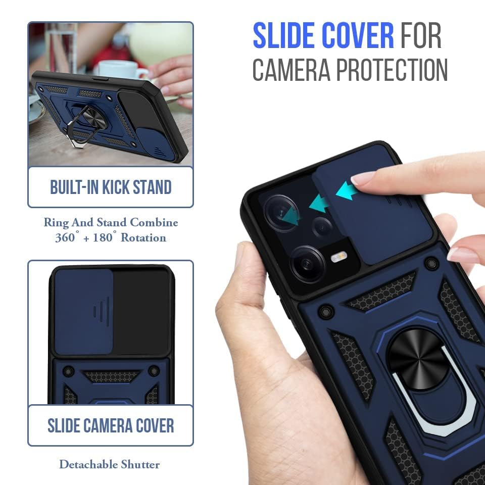 For Xiaomi Redmi Note 12 Pro 5G Back Cover (Hybrid Dual Armor | Polycarbonate)