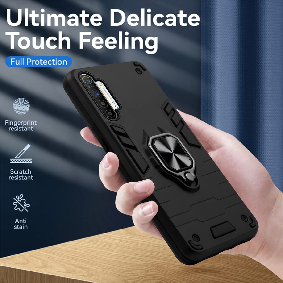 For Realme XT | Realme X2 Back Cover Case (Shockproof Polycarbonate Dual Layer Hybrid Armor)