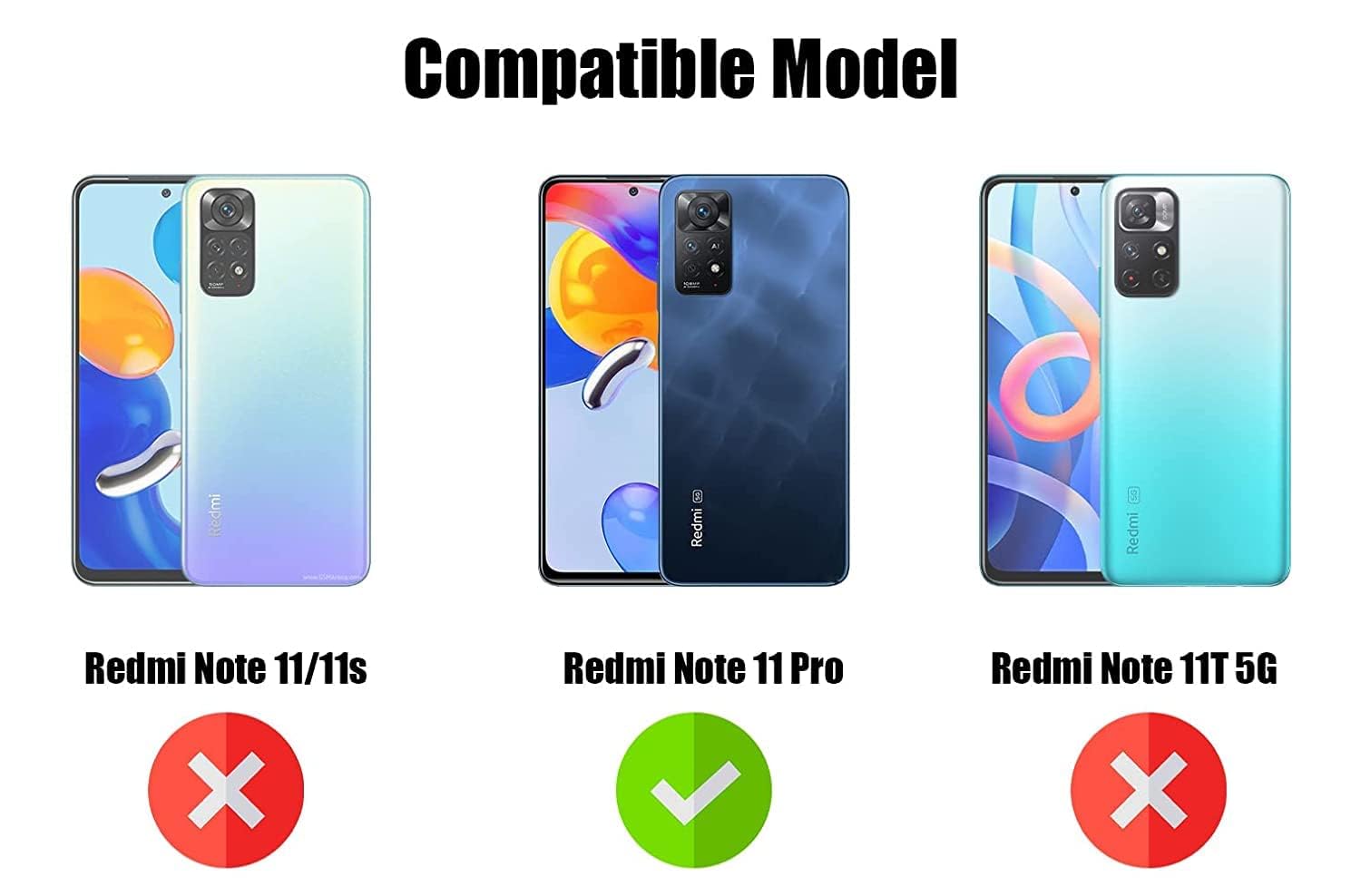 For Xiaomi Redmi Note 11 Pro |11 Pro 5G |11 Pro Plus Back Cover Case(Shockproof Polycarbonate Dual Layer Hybrid Armor)