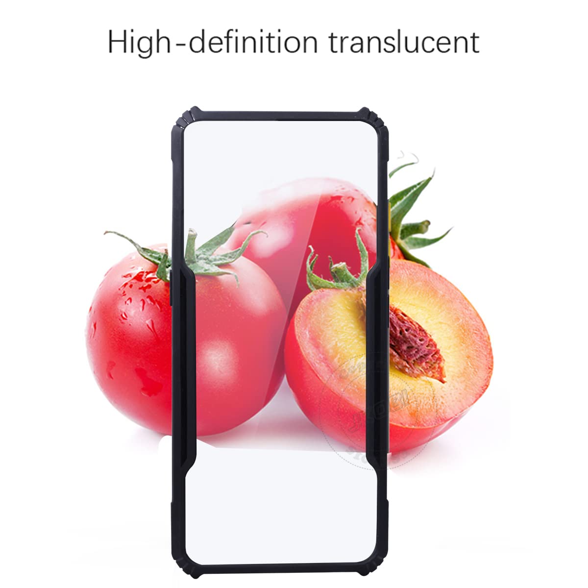 For Samsung Galaxy A01 Core Back Cover Case (Crystal Glass Back | Camera Protection | Shockproof Bumpers | Professional Black)