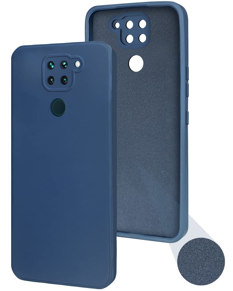 For Xiaomi Mi Redmi Note 9 Back Cover Case (Matte Silicone with Inside Fiber Cloth |Black)