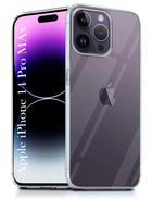 For Apple iPhone 14 Pro Max Back Cover (Silicone Clear Shockproof Case with Camera Protection | Soft and Flexible | Transparent)