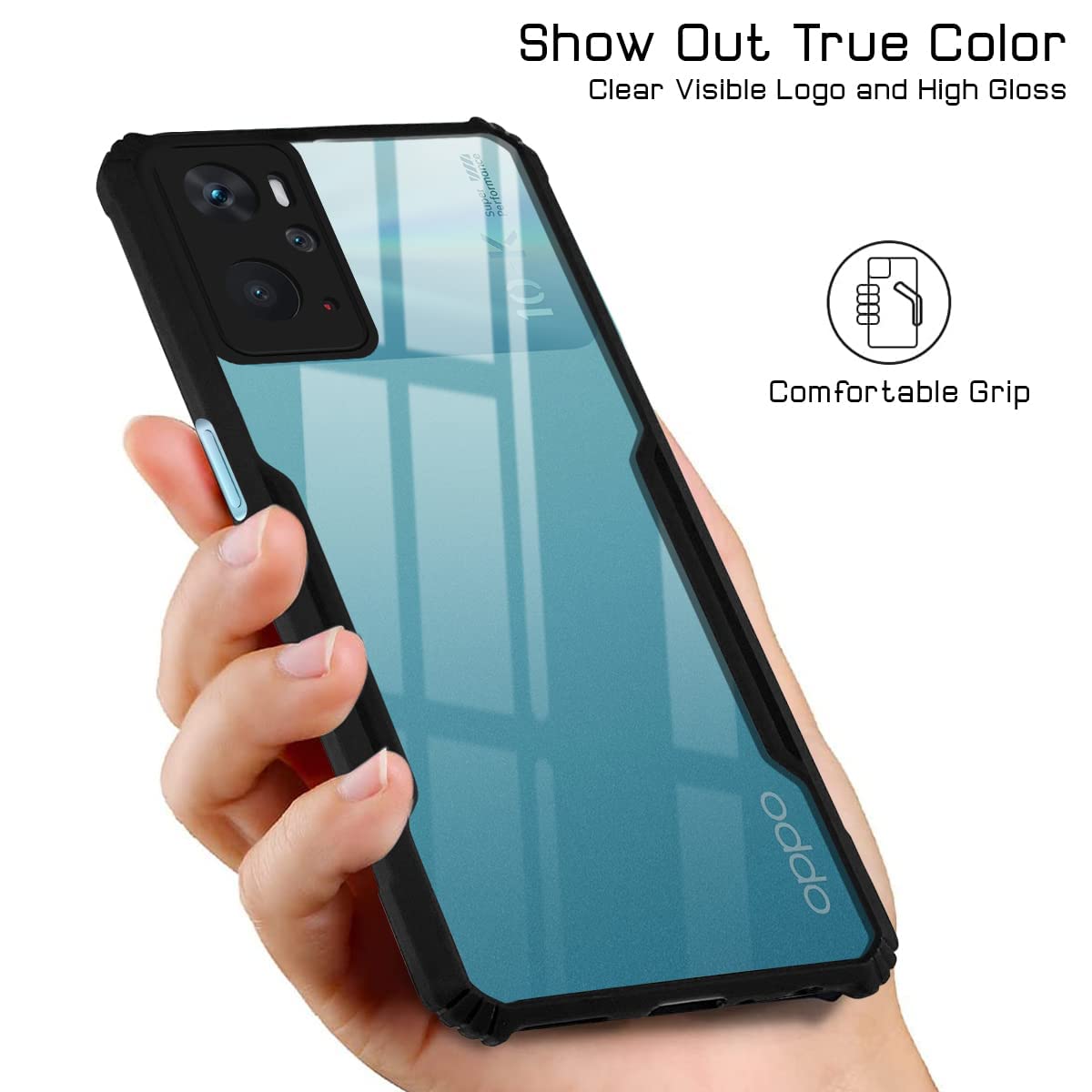For Oppo K10 Back Cover Case (Textured Grip Design | Camera Protetion | Slim and Light Weight | Soft Touch and Feel)