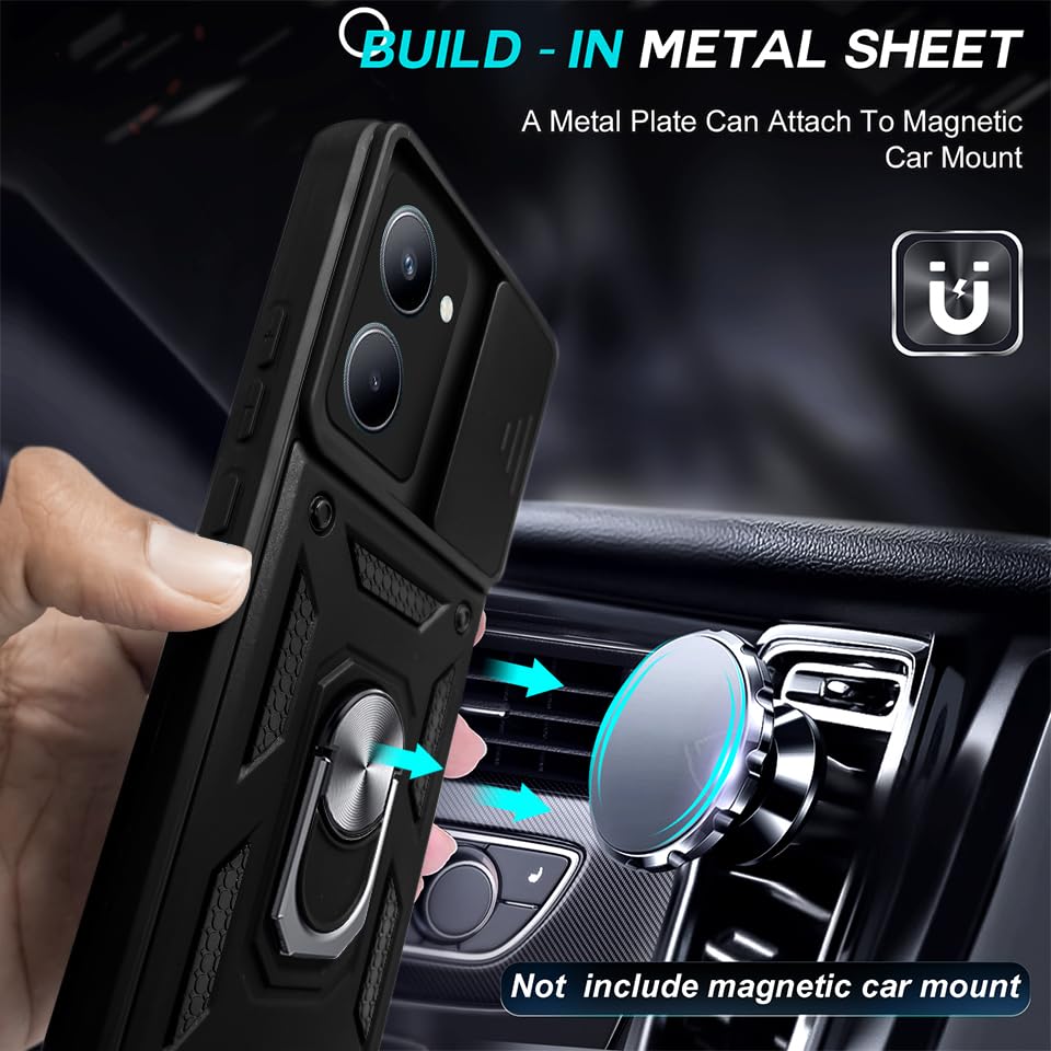 For Realme C33 Back Cover Case (Hybrid Dual Armor Polycarbonate)