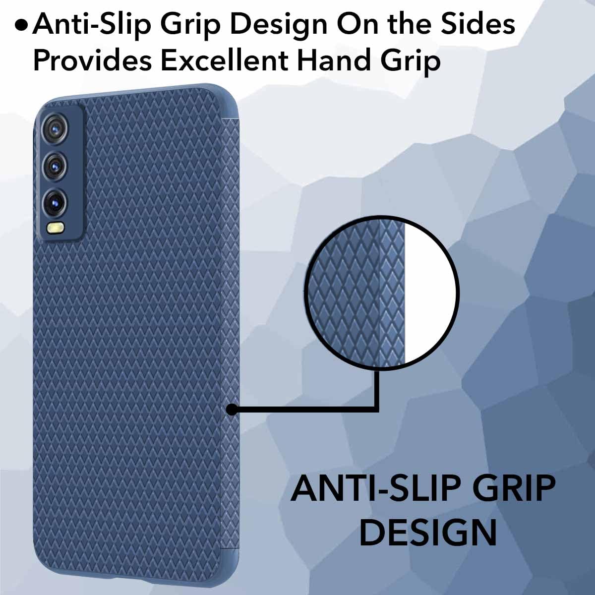 For Vivo Y20 | Y20i Back Cover Case (Liquid Silicone | Side Grip | Camera Protection) (Copy)