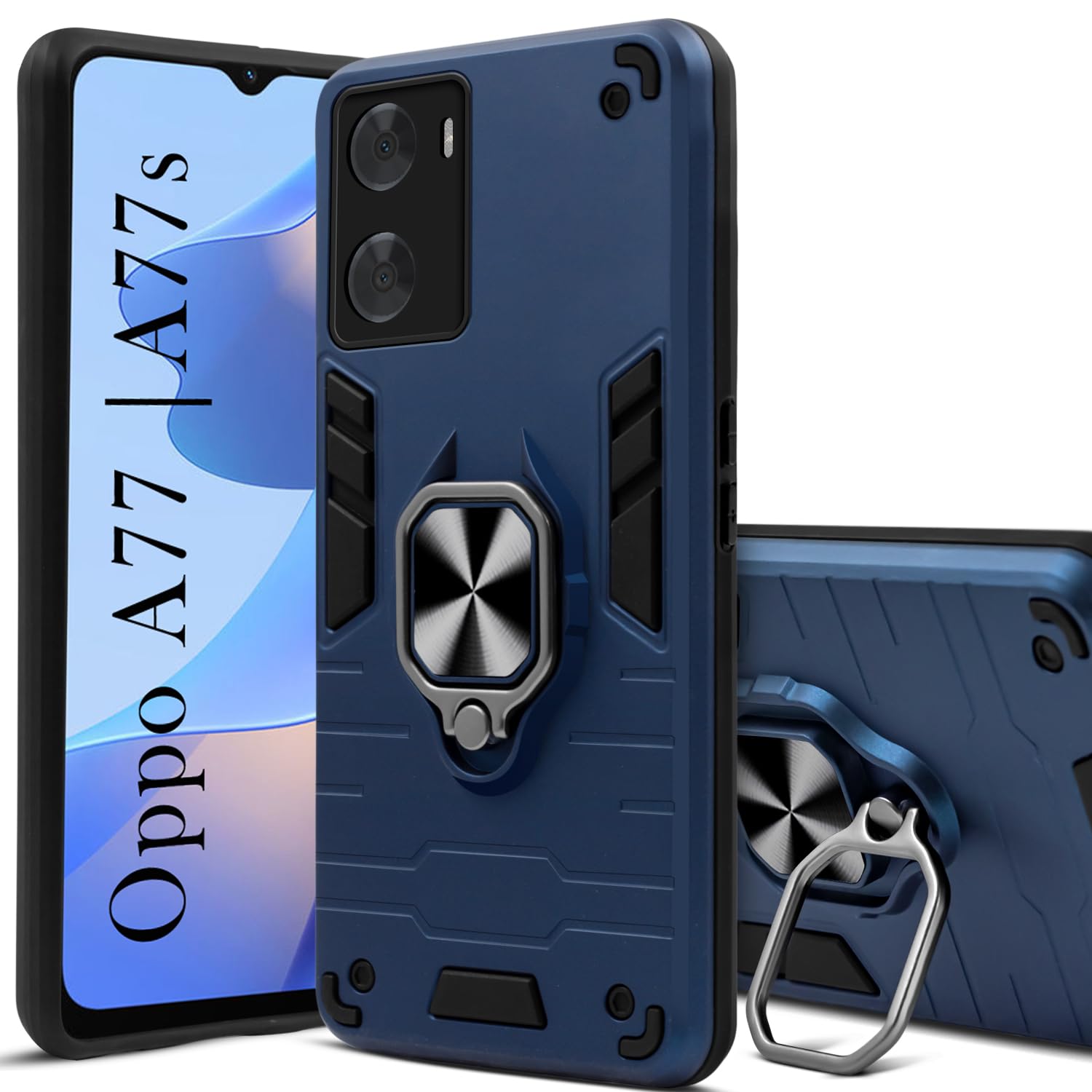 For Oppo A77 4G | Oppo A77s Back Cover Case(Shockproof Polycarbonate Dual Layer Hybrid Armor)