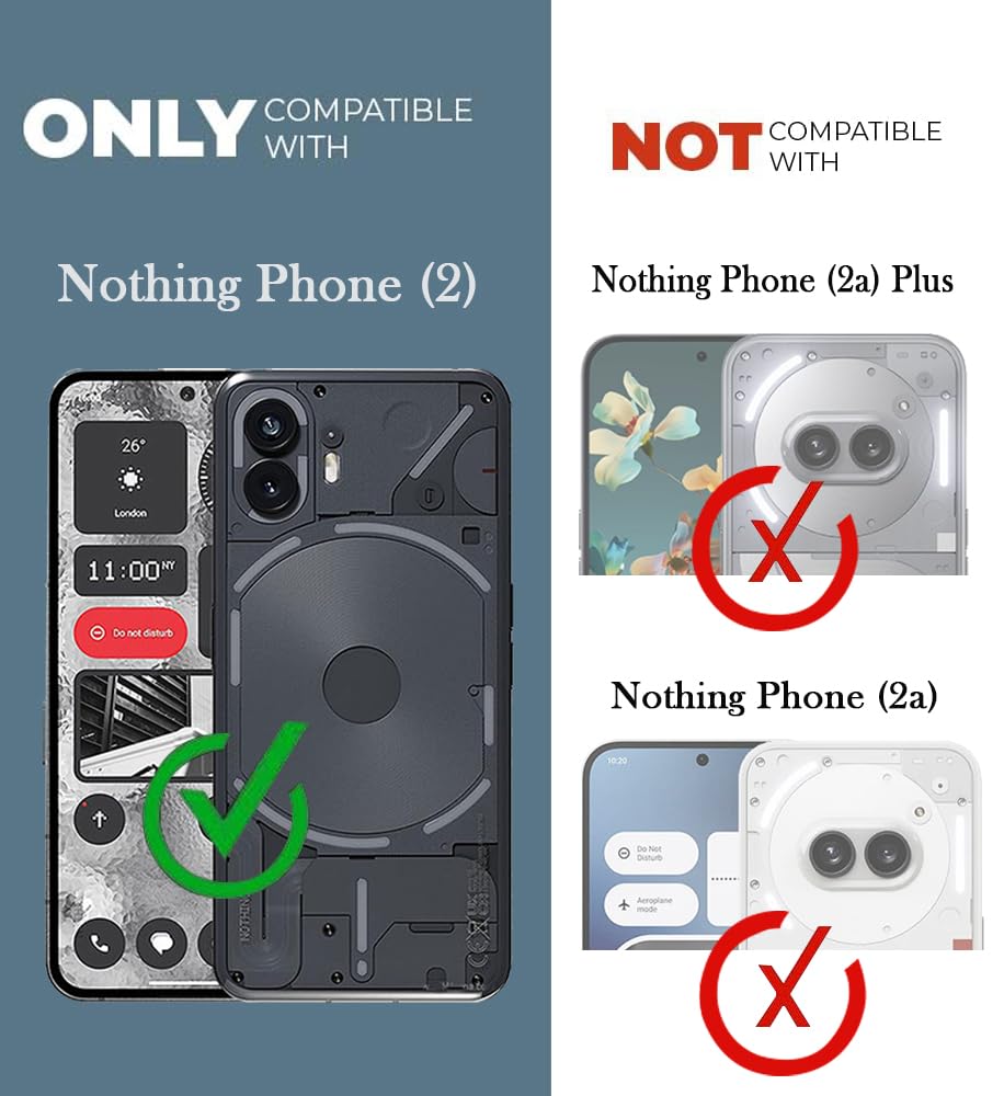 For Nothing Phone 2 Back Cover (Silicone Clear Shockproof Case with Camera Protection | Soft and Flexible | Transparent)