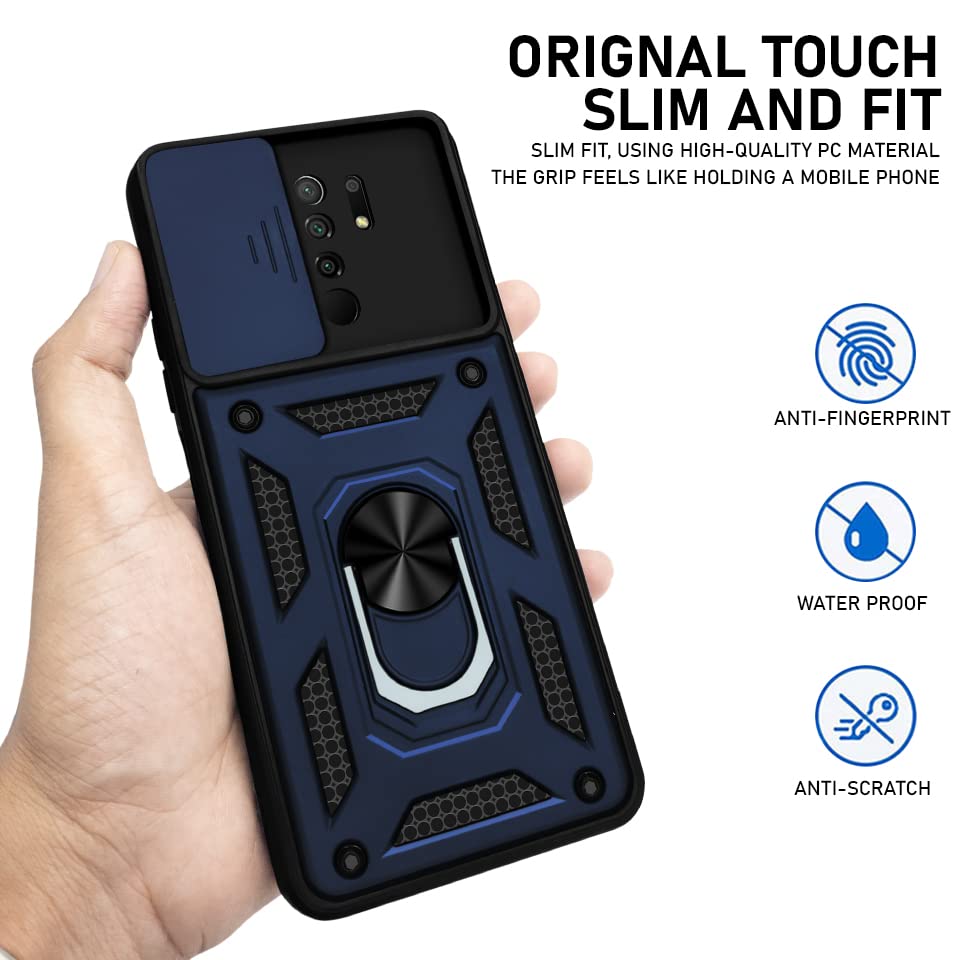 For Xiaomi Mi Redmi 9 Prime Back Cover Case (Hybrid Dual Armor Polycarbonate)