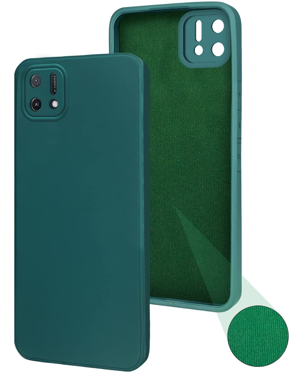 For Oppo A16K | A16e Back Cover Case (Matte Silicone with Inside Fiber Cloth)