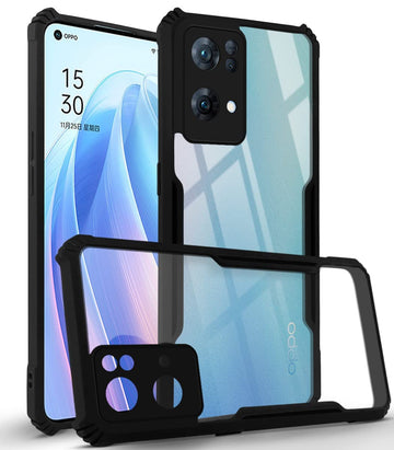 For Oppo Reno7 Pro 5G | Reno 7 Pro 5G Back Cover Case(Shockproof with Polycarbonate Clear Panel)