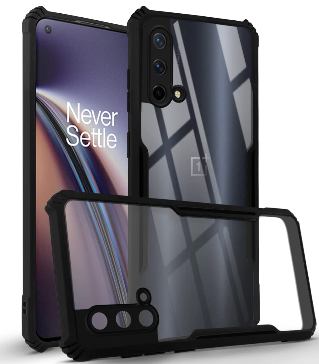 For OnePlus Nord CE 5G Back Cover Case (Crystal Glass Back | Shockproof Bumpers)