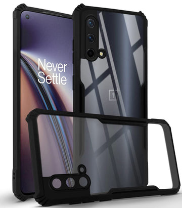 For OnePlus Nord CE 5G Back Cover Case (Crystal Glass Back | Shockproof Bumpers)