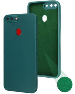 For Oppo A5 | Oppo A5s Back Cover Case (Matte Finish Silicone with Inside Fiber Cloth)