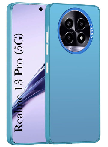 For Realme 13 Pro | Realme 13 Pro Plus 5G Hard Back Cover Case(Velvet Touch | Professional Glossy Finish | Camera Protection Bump)