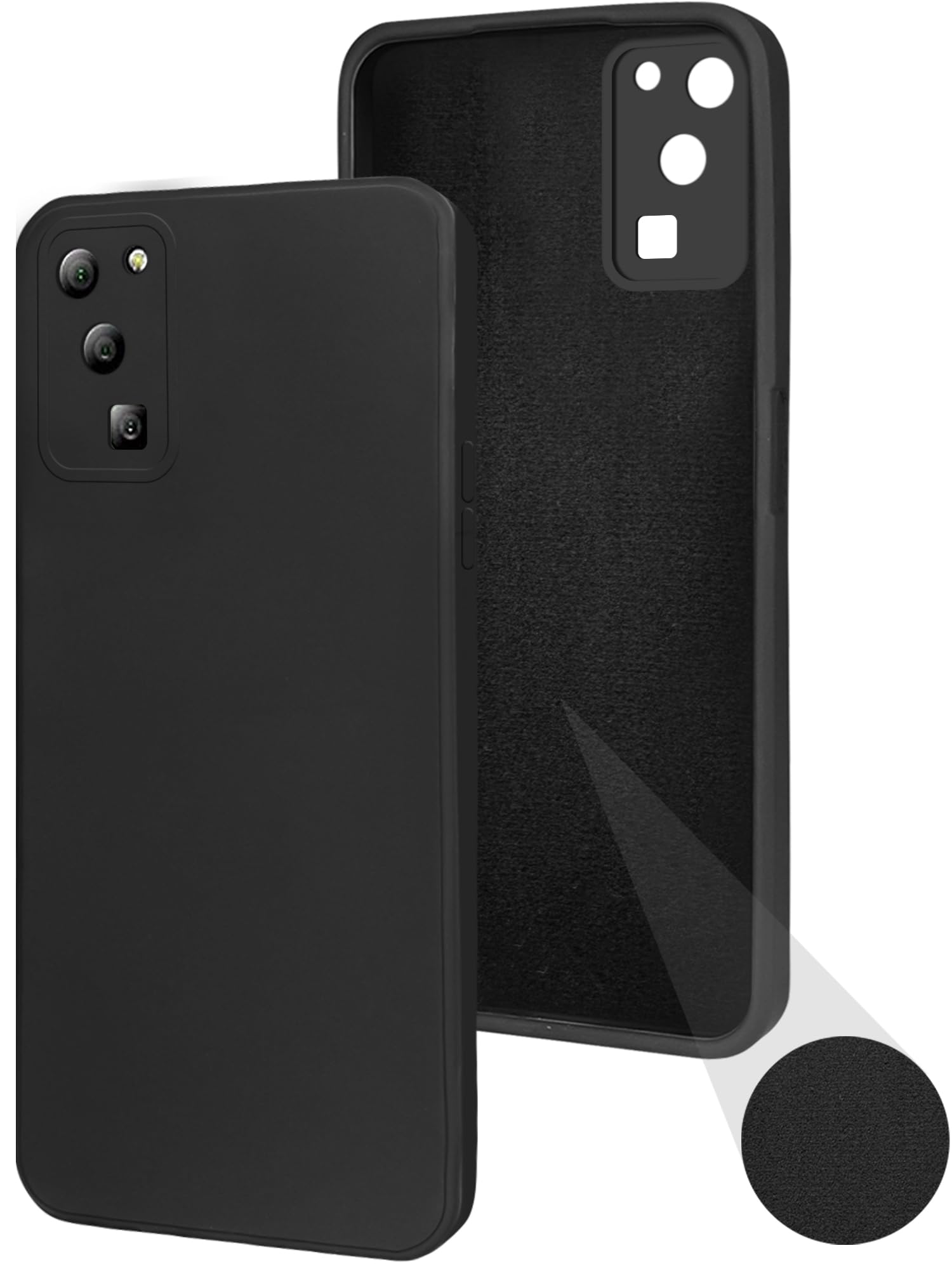 For Lava Blaze 1X 5G Back Cover Case (Matte Finish Silicone with Inside Fiber Cloth)