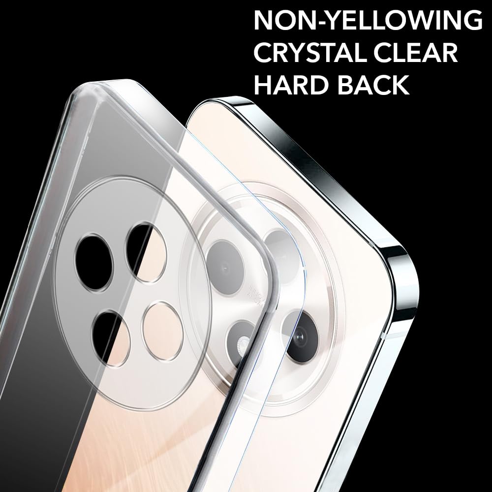 For Oppo Reno 12F 5G Back Cover (Hard Anti Yellow Clear Case | Drop & Camera Protection | Shockproof Polycarbonate)