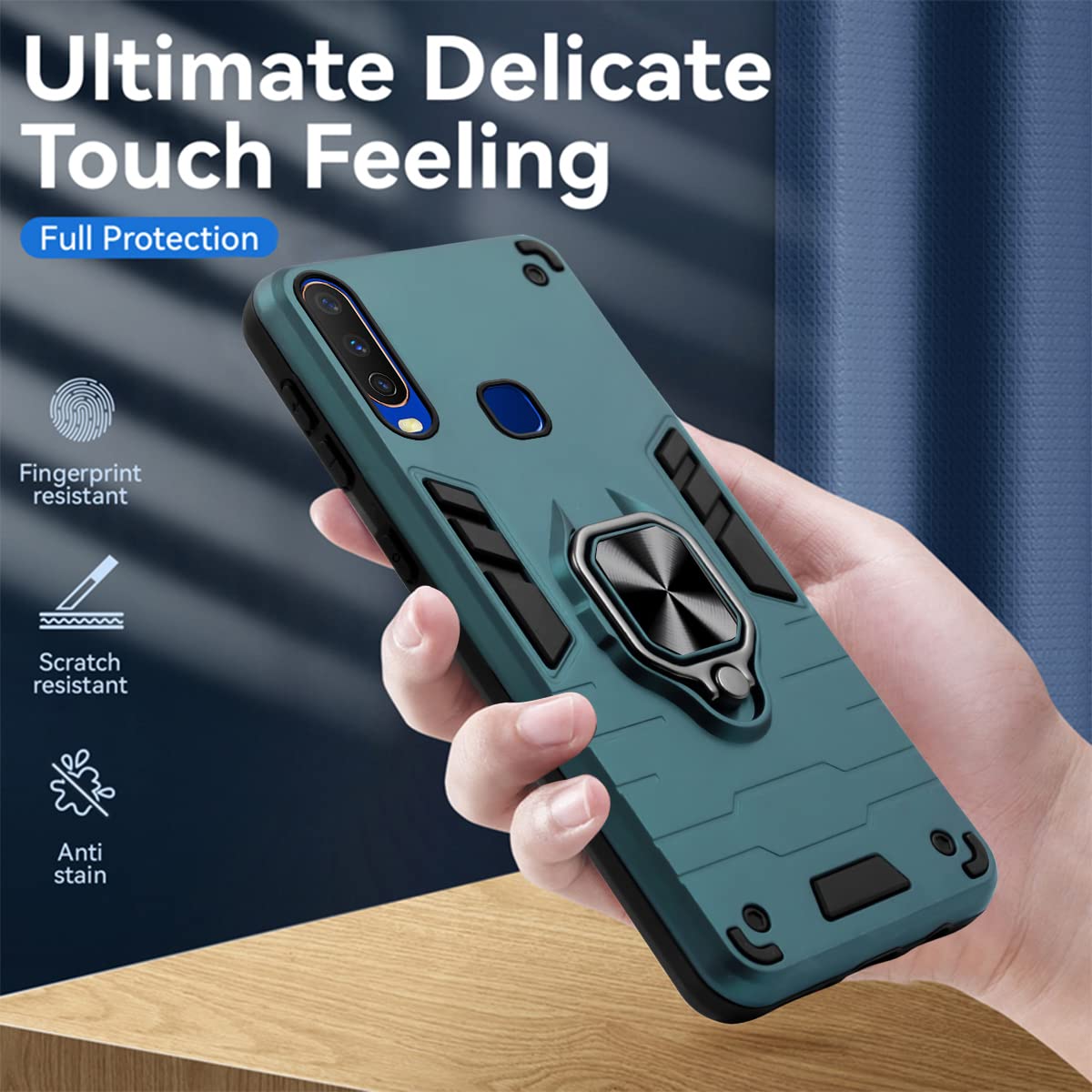 For Vivo Y12 | Y15 | Y17 Back Cover Case (Shockproof Polycarbonate Dual Layer Hybrid Armor)