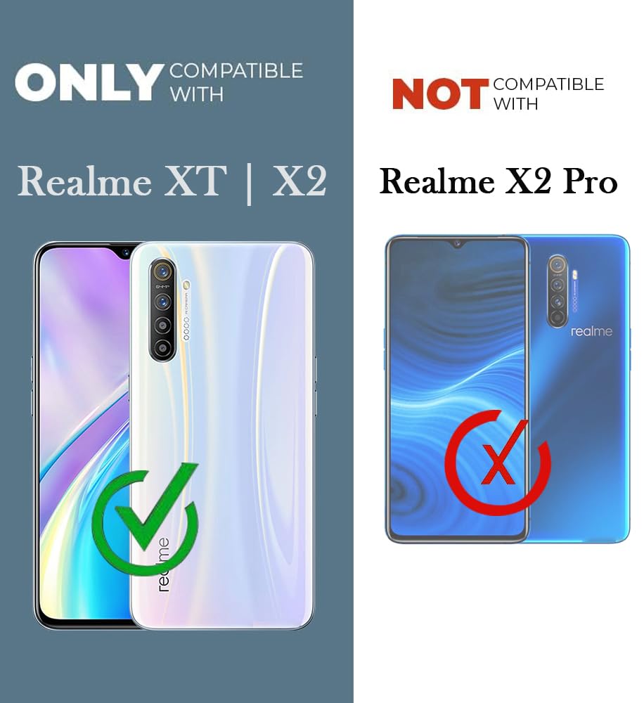 For Realme XT | Realme X2 Back Cover Case (Shockproof Polycarbonate Dual Layer Hybrid Armor)