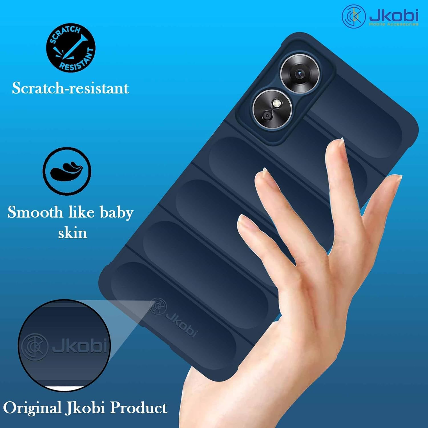 For Oppo A17 Back Case Cover (Matte Liquid Silicone | Micro-Fiber Cloth Inside | Camera Protection | Shockproof)
