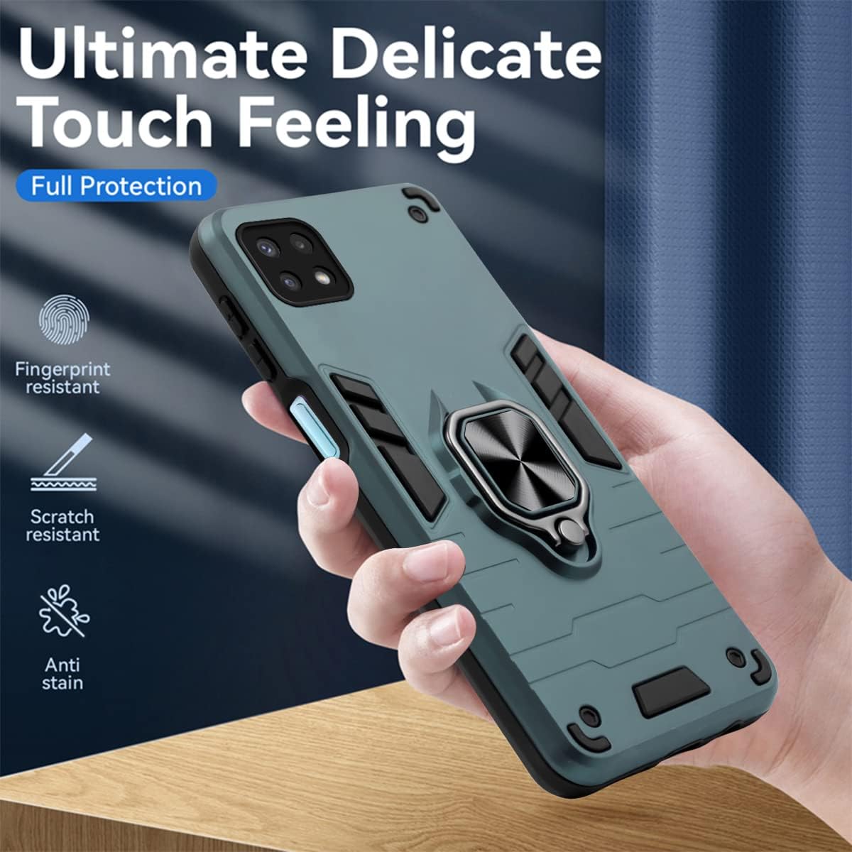 For Samsung Galaxy A22 5G Back Cover Case (Shockproof Hybrid Armor)