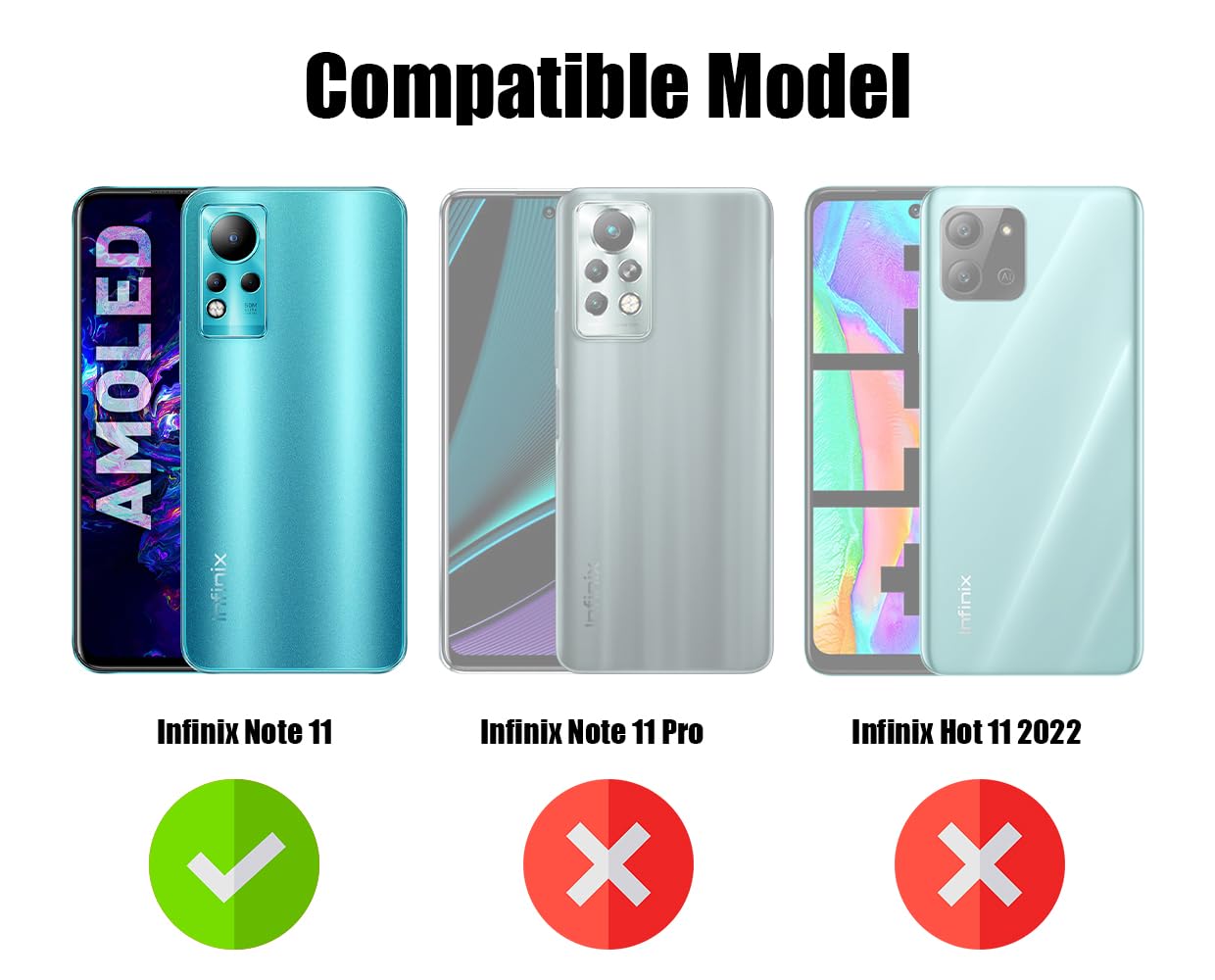 For Infinix Note 11 Back Cover Case (Matte Finish Silicone with Fiber cloth)