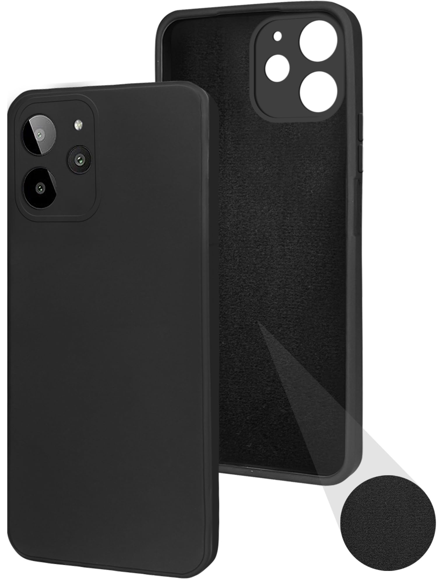 For Lava Yuva 2 Pro Back Cover Case (Matte Finish Silicone with Inside Fiber Cloth)