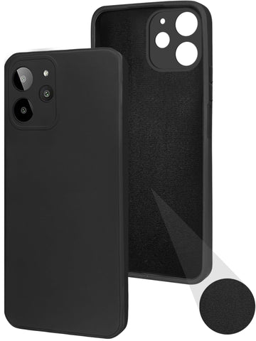 For Lava Yuva 2 Pro Back Cover Case (Matte Finish Silicone with Inside Fiber Cloth)